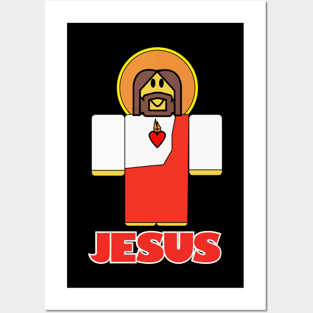 JESUS CHRIST - R0BL0X EDITION Wall Art by Obedience │Exalted Apparel